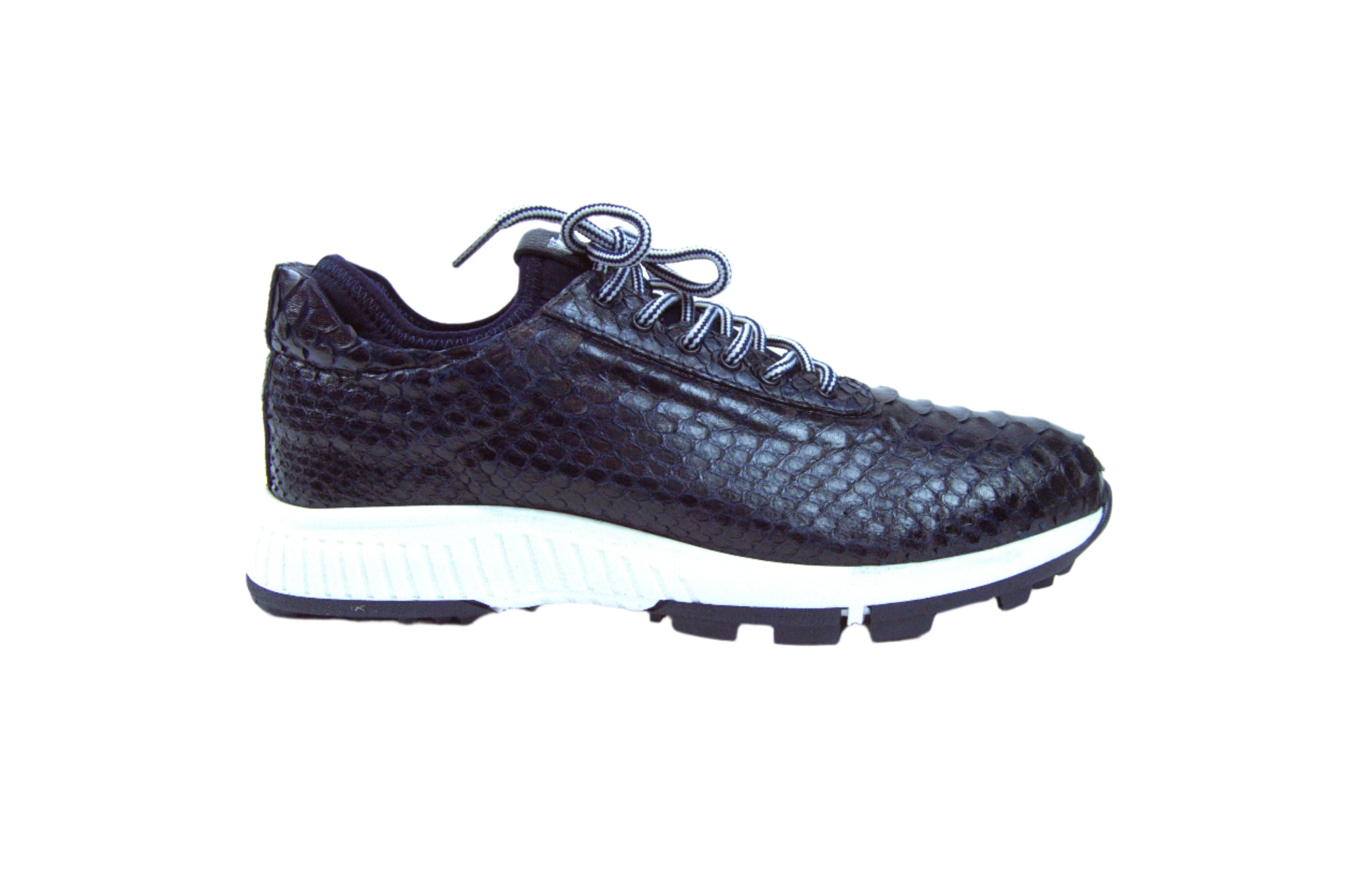 W&H Men's Viper Python Golf Shoes in Navy
