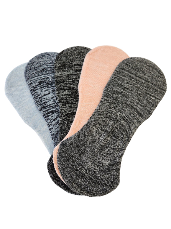 No Show Arch Support Bamboo Cushioned Socks for Women