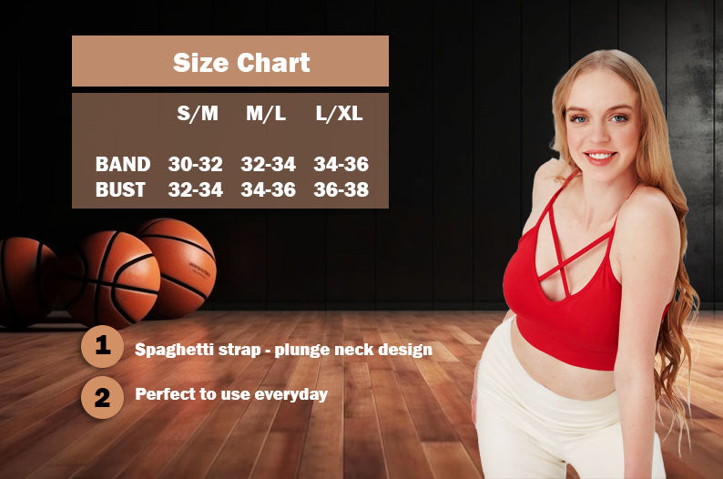 Juniors' and Women's Lightly Padded Workout Wear, Crisscross Front Plunge Neck Top - Wear Sierra