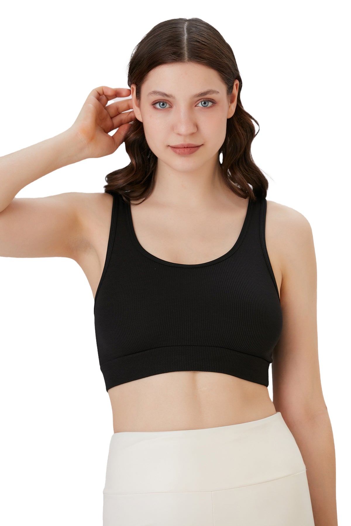 Unlined Juniors' and Women's Bra Top, Comfortable Activewear for Yoga,  Walking, Lounging