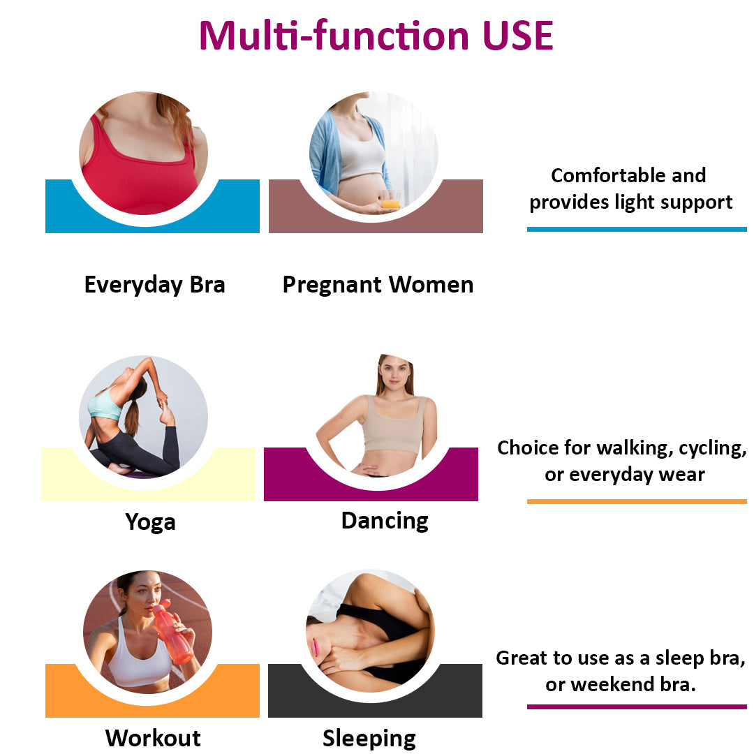 Unlined Sports Top Activewear, Ladies Weekend Bra, Comfortable Soft Bra - NEW ARRIVALS! - Wear Sierra