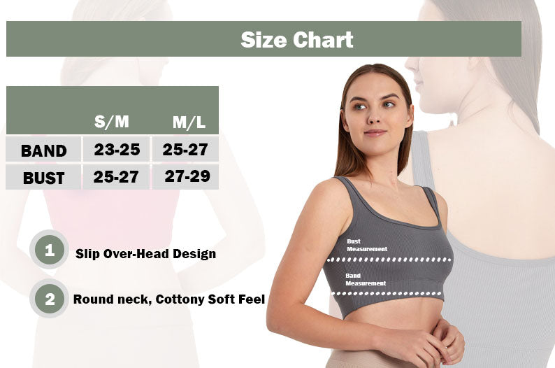 Juniors' and Women's Unlined Sports Bra - Ultra Soft, Seamless Bra Moisture-Wicking & Quick Drying Activewear - Wear Sierra