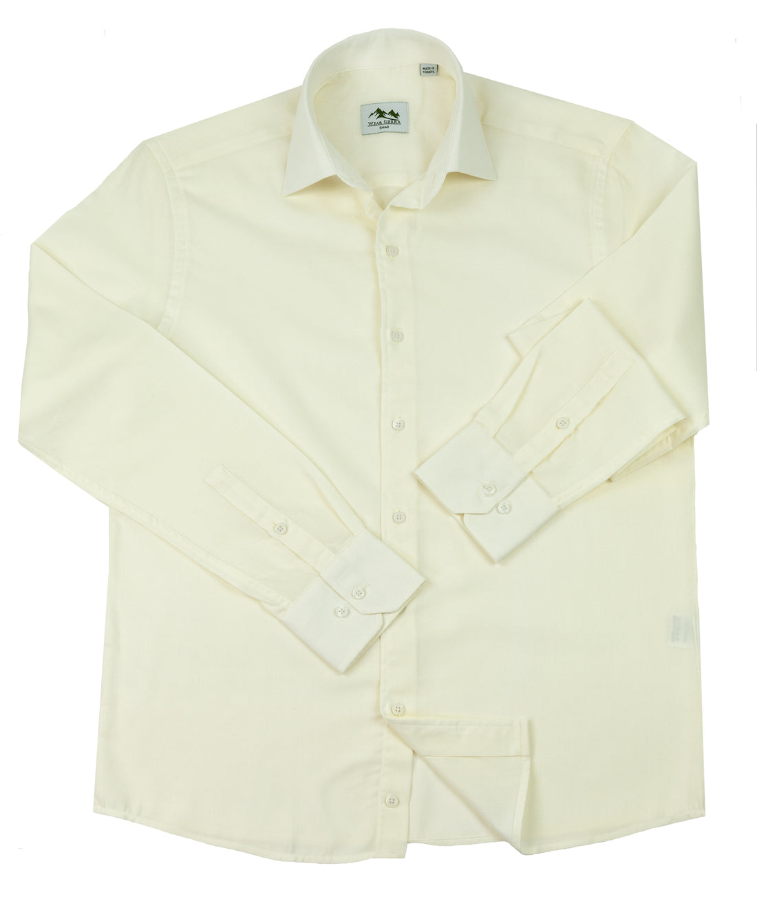 Wear Sierra Top Shelf Men's Cotton Long Sleeve Button Up Shirts in Classic Off-White