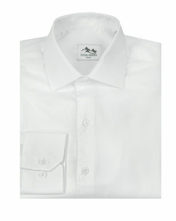 Wear Sierra Top Shelf Men's Cotton Long Sleeve Button Up Shirts in Classic White