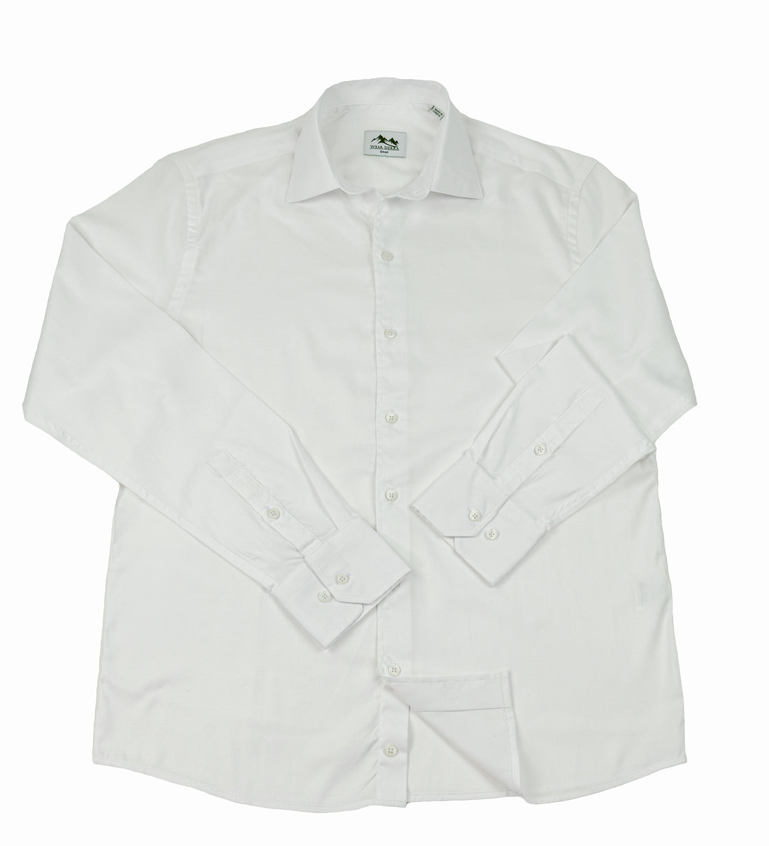 Wear Sierra Top Shelf Men's Cotton Long Sleeve Button Up Shirts in Classic White
