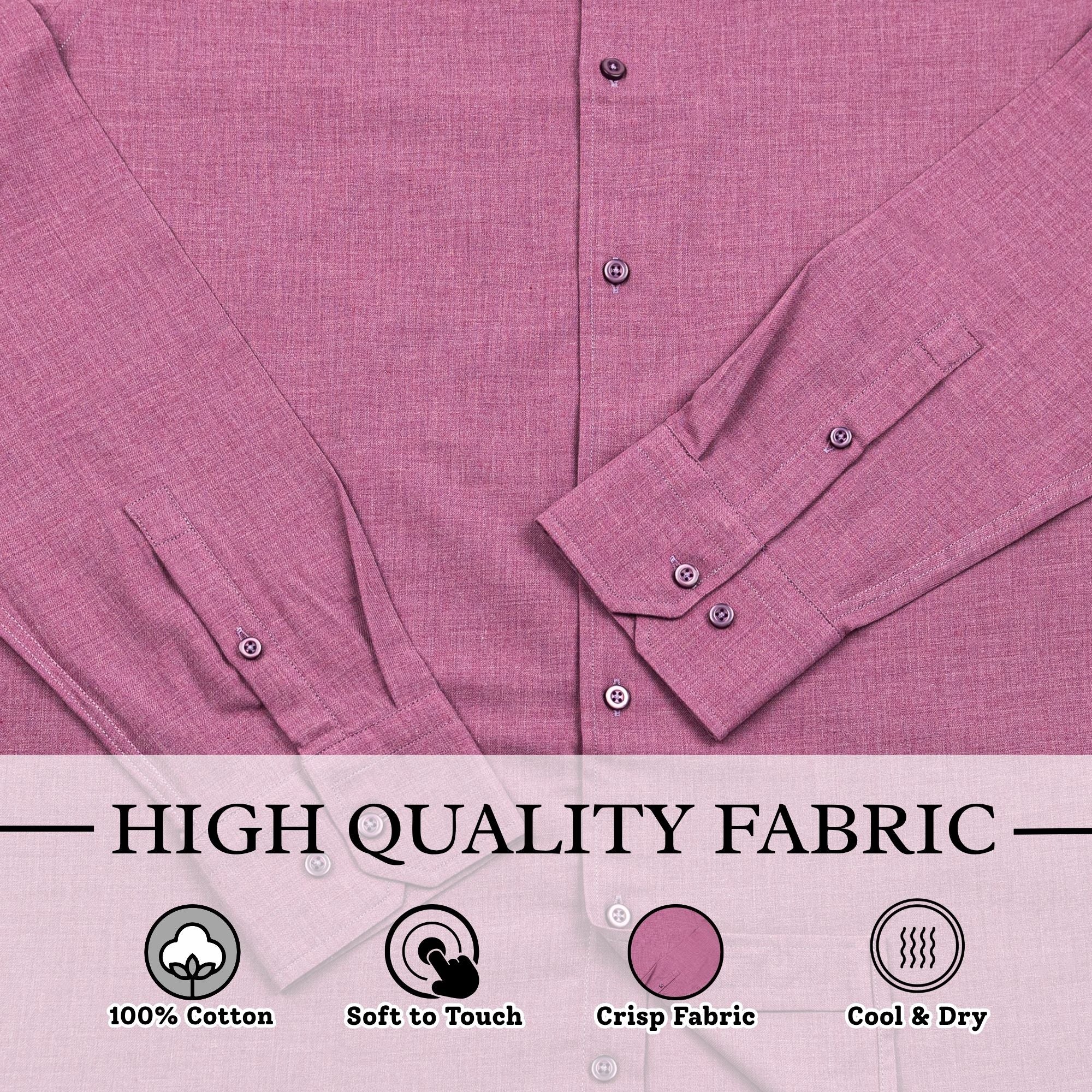 Wear Sierra Top Shelf Men's Cotton Long Sleeve Button Up Shirts in Pink