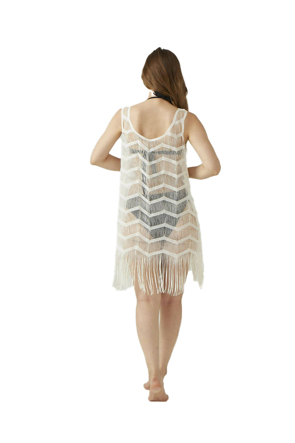 Zigzag Slip On Women's Beach Cover-Up Dress - NEW ARRIVALS! - Wear Sierra