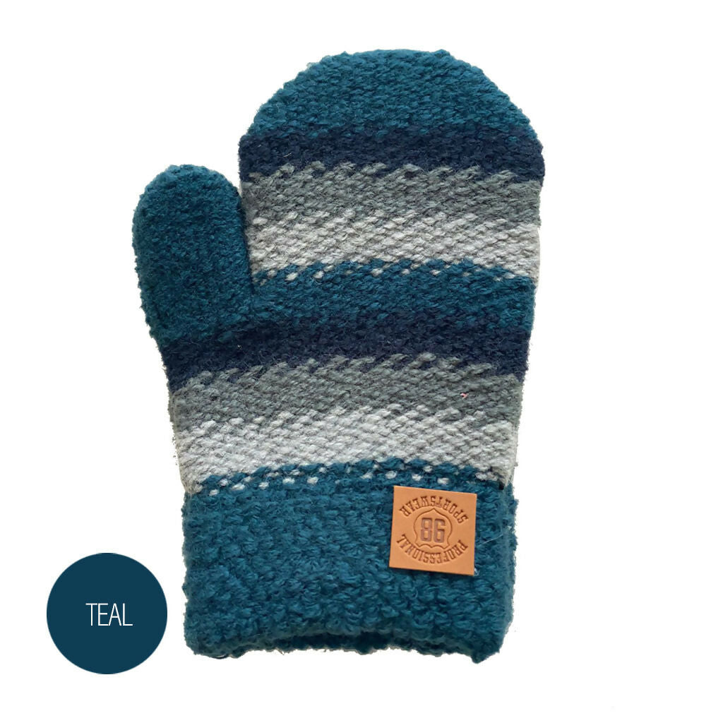 Sierra Soft Knit Mittens for Baby or Toddler - 1-3 Years Babies Warm Unisex Mitten for Kids - 0