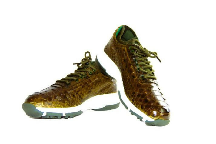 W&H Men's Viper Python Golf Shoes in Navy