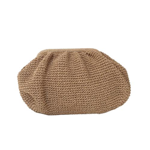 Hand Crafted Clutch Women's Purse Made From Organic Natural Paper Yarn - Wear Sierra