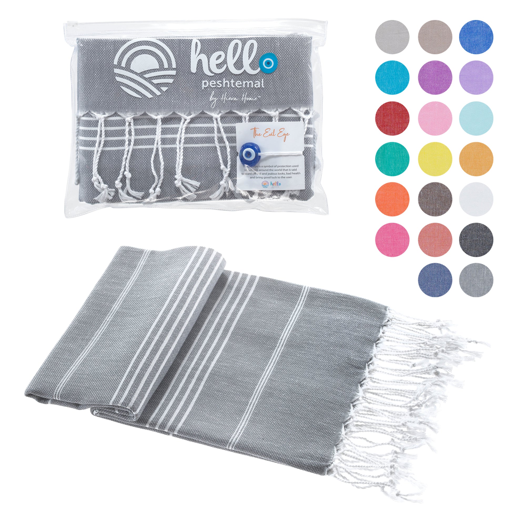 Turkish Beach Towel, Prewashed, 100% Cotton, Soft, Absorbent, Quick Dry, Sand Free Oversized Bath Towels for Bathroom, Pool, Travel, Picnics, Size 39x71 Inc - Wear Sierra