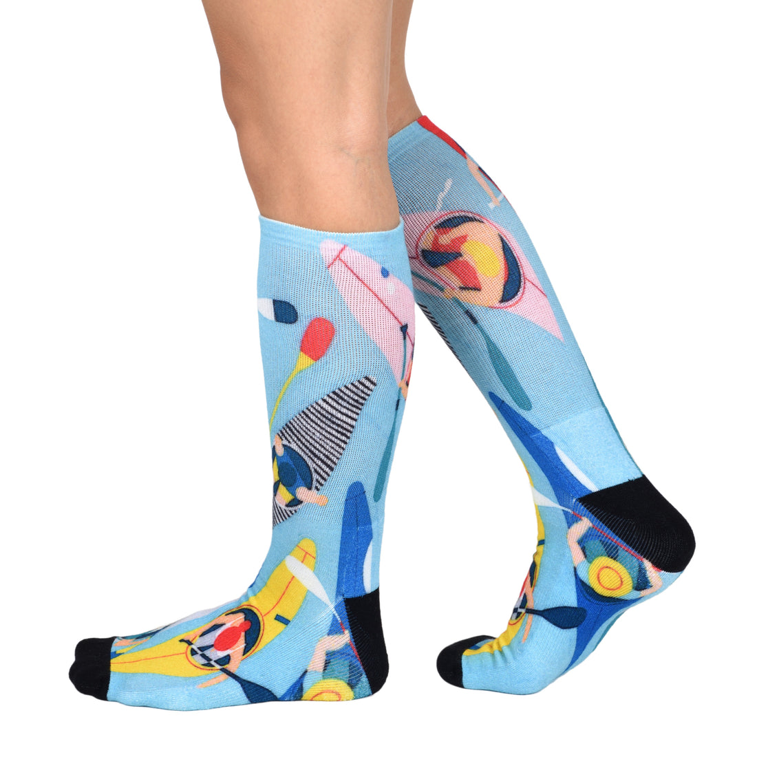 Men & Women's CoolMax Knee-High Socks, Nature Inspired Collection for Men & Women Eco-Friendly Knee High Socks