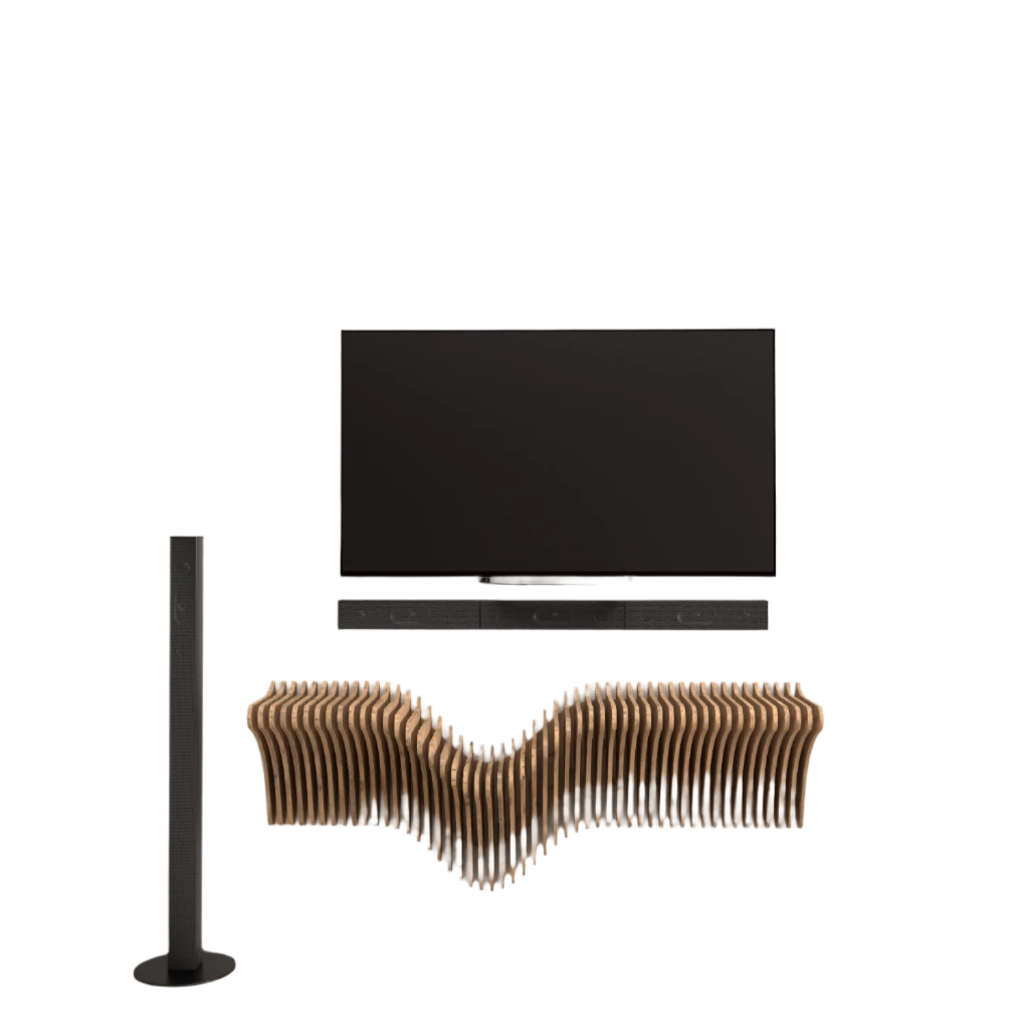 Home Decor Floating Wall Shelf Unit Room Shelf - Geometric Shelf for Home or Office 40" Shelf