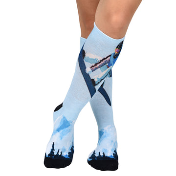 Men & Women's CoolMax Knee-High Socks, Nature Inspired Collection for Men & Women Eco-Friendly Knee High Socks