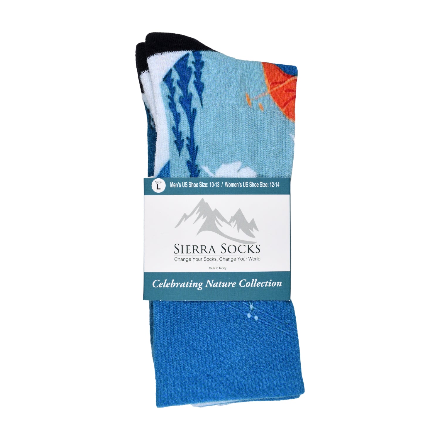 Men & Women's CoolMax Knee-High Socks, Nature Inspired Collection for Men & Women Eco-Friendly Knee High Socks