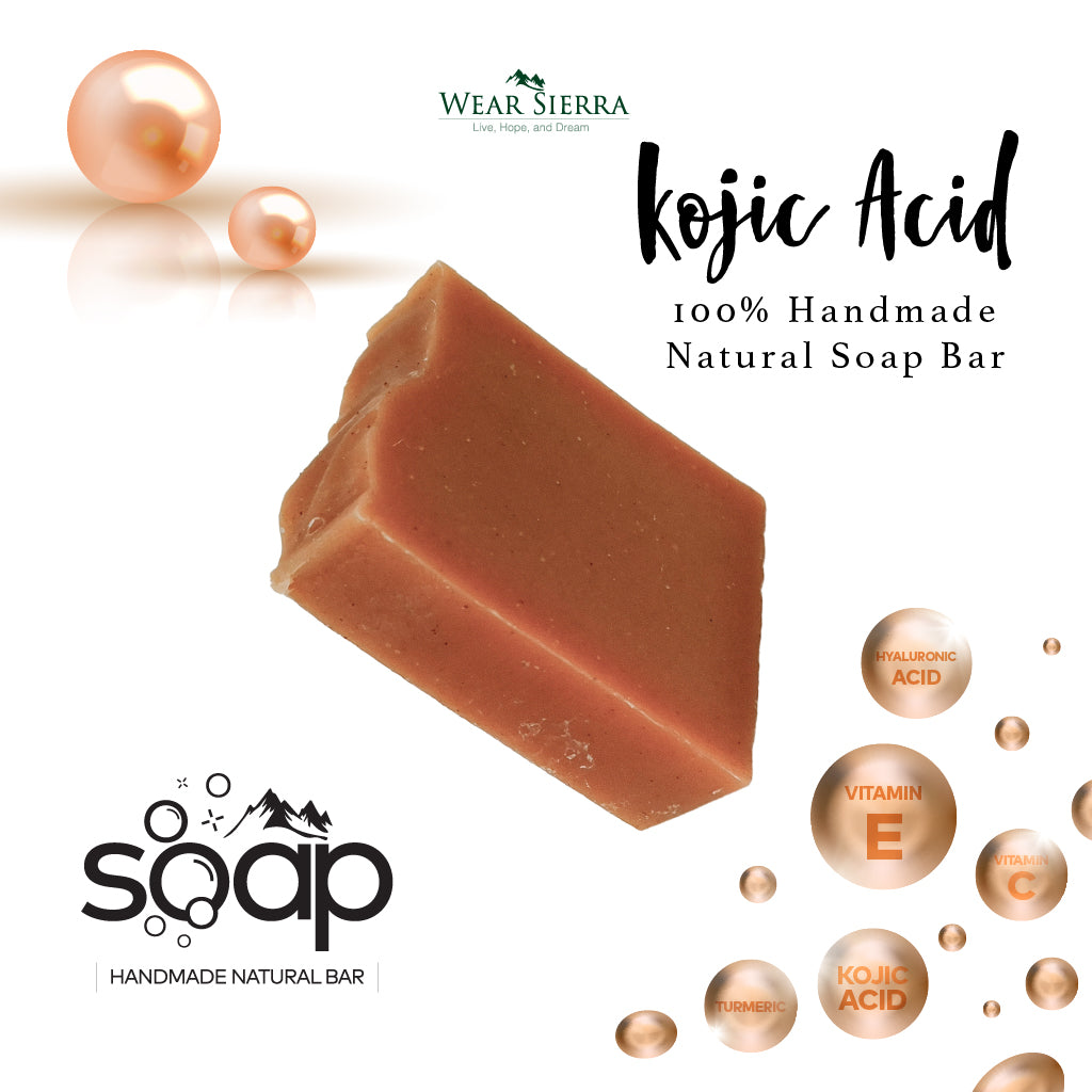 Handmade, Natural Kojic Acid Bar Soap Pack Of 2, Hyaluronic Acid, Beauty Bars, Skincare, Gift For Her
