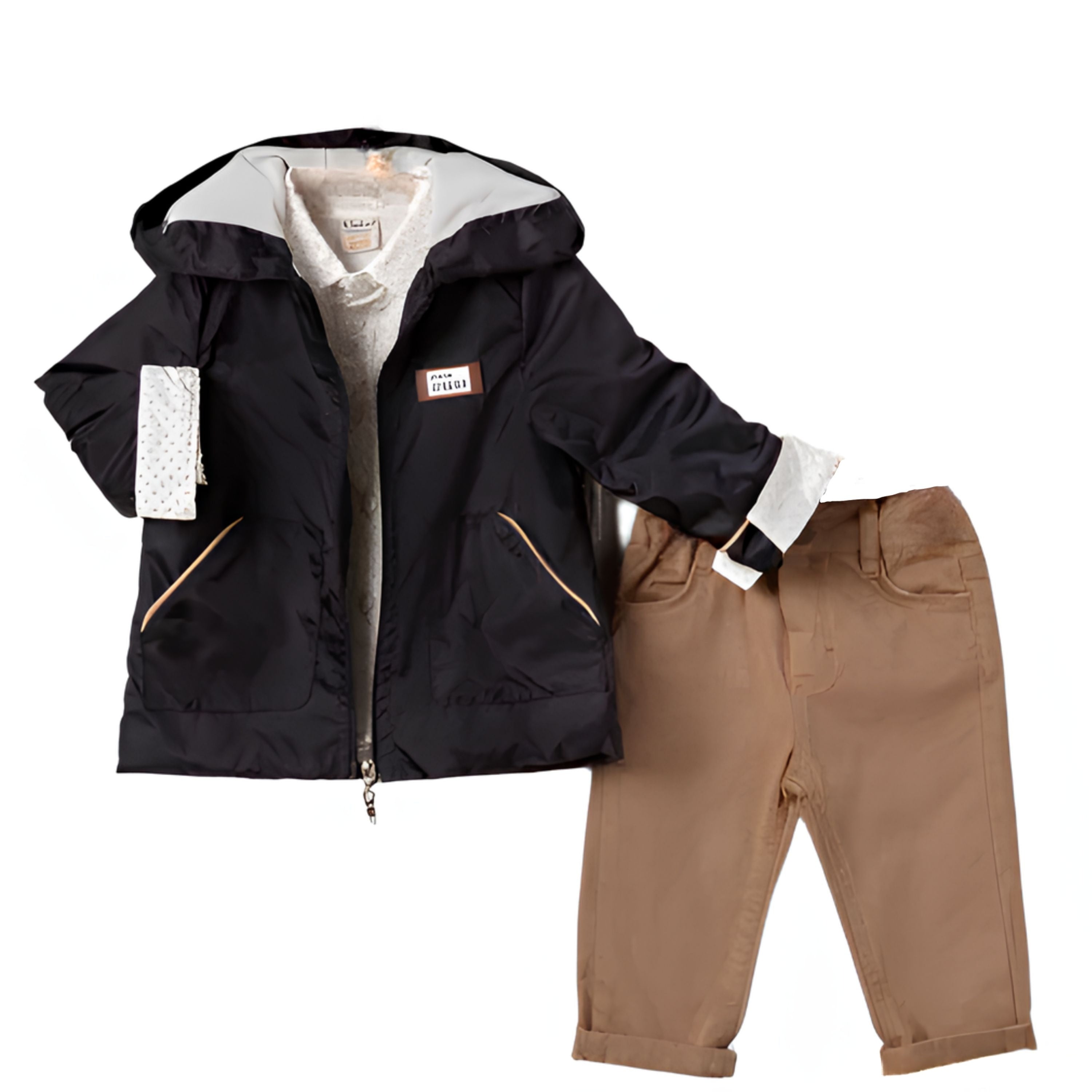 Little Boys' 3 Piece Jacket, Pants and Button Up Long-Sleeve Shirt Set - Great Birthday Gift for Your Toddler