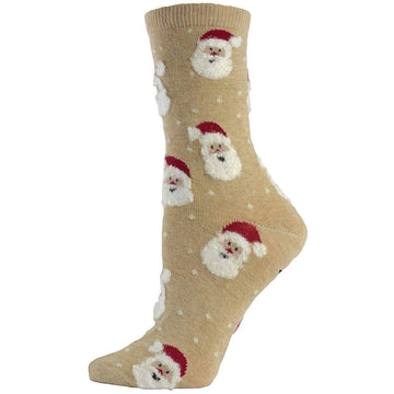 Sierra Socks Women's Santa Claus Cotton Crew Socks 2340