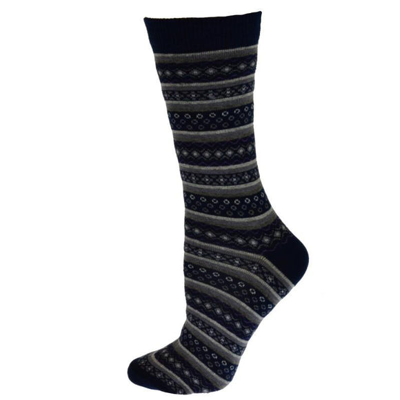 Flower pattern cotton Mid Calf Hi Socks
