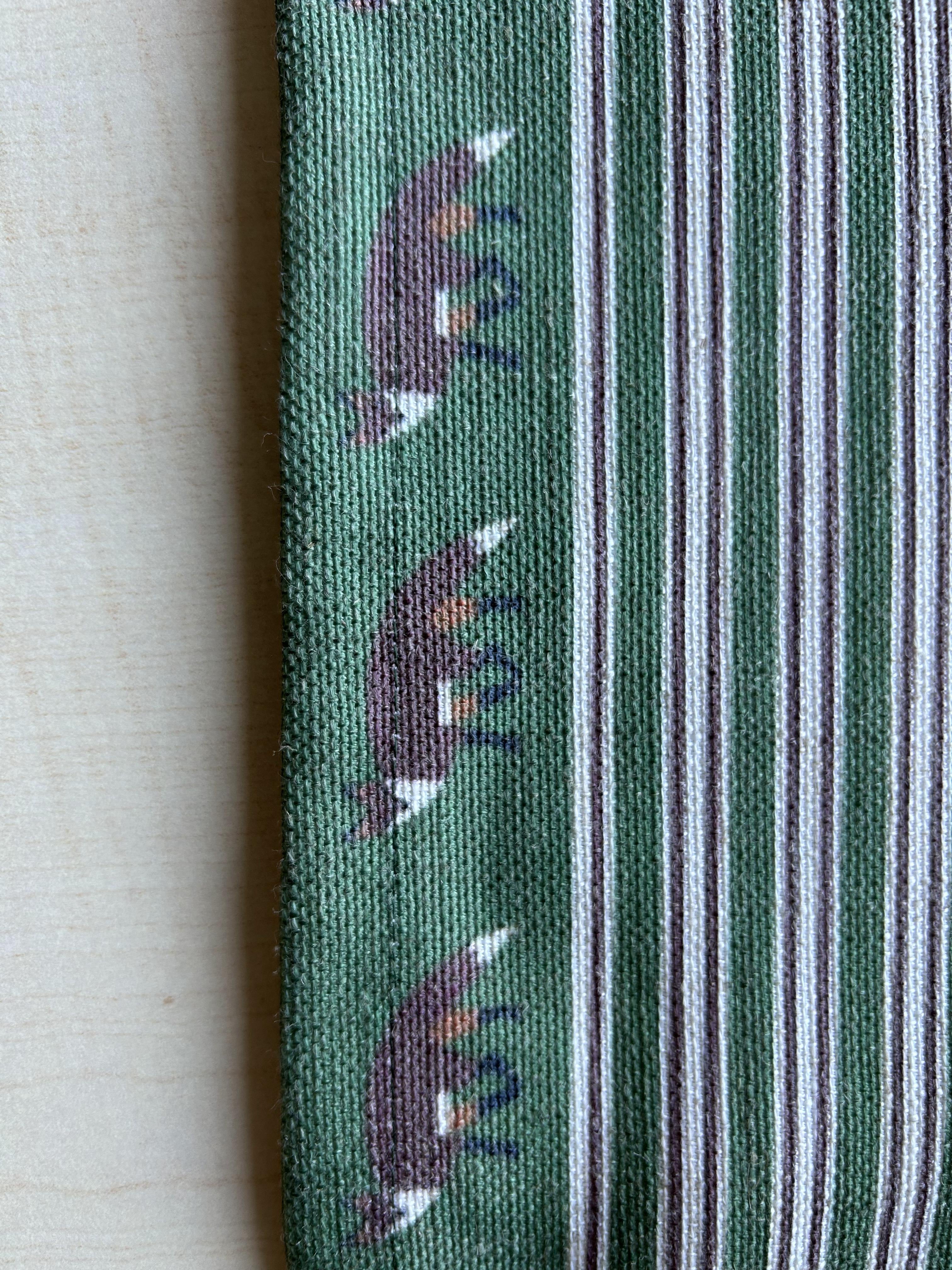 Fox Trot Pattern Linen-Feel Runner, Christmas, Holiday, Rectangular 17" x 59" - Wear Sierra