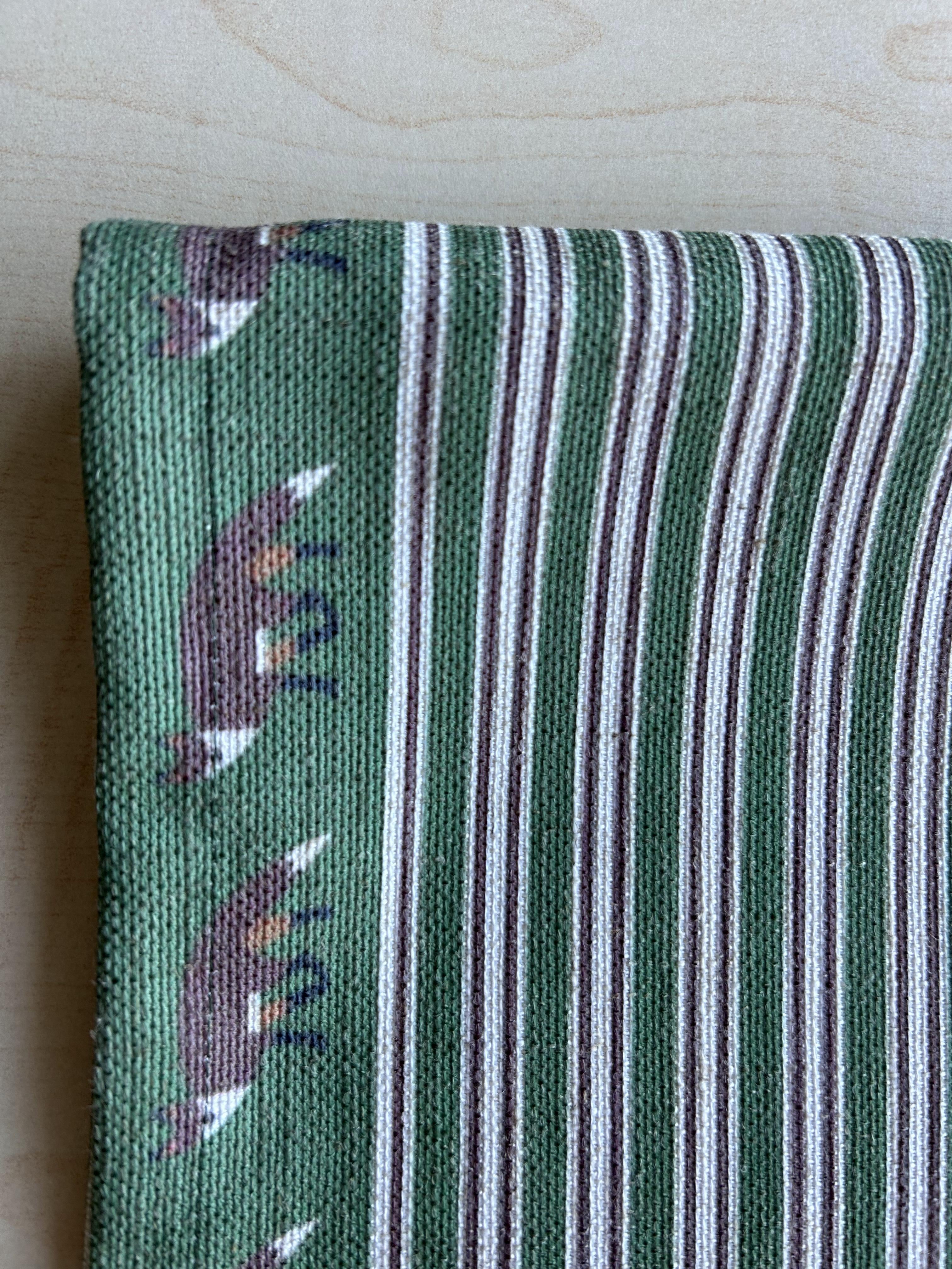 Fox Trot Pattern Linen-Feel Runner, Christmas, Holiday, Rectangular 17" x 59" - Wear Sierra