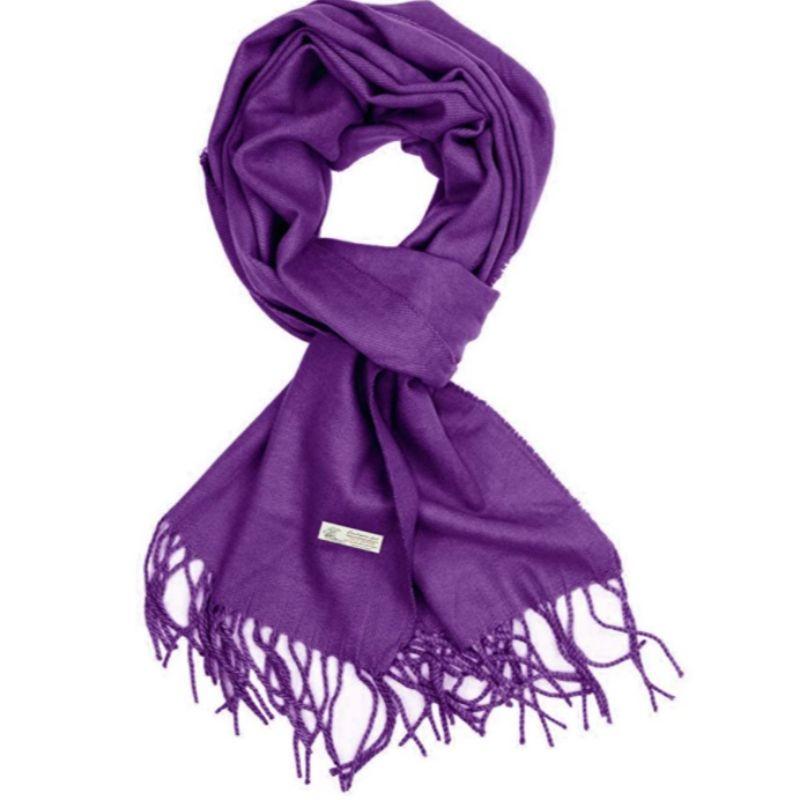 Men's and Women's Unisex Plain Solid Cashmere Feel Shawl, Oversized Scarves, Softer than Cashmere features, Size 78"X27"