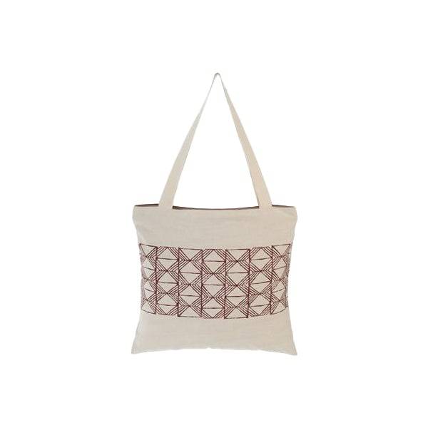 Geometric Pattern Shoulder Tote Bag