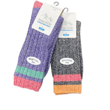 Twisted Marled Colorful Cotton Men Crew M5067
