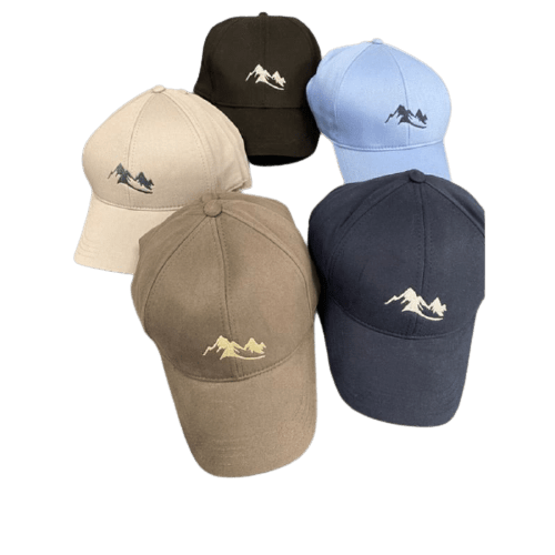Adjustable Performance Unisex Mountain Logo Hat - Cap