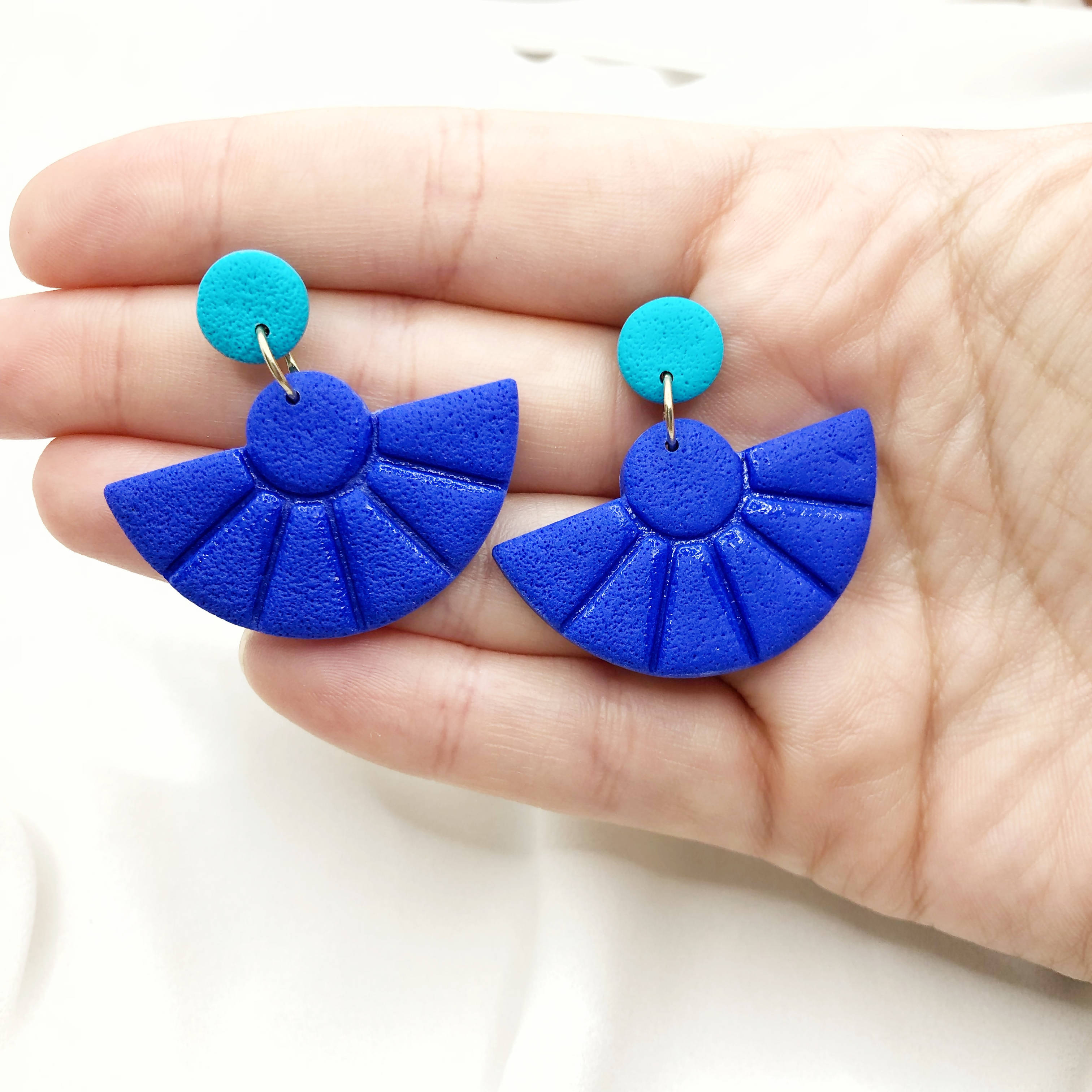 Sea Breeze Handmade Polymer Clay Earrings - Nickel Free Earrings - Wear Sierra