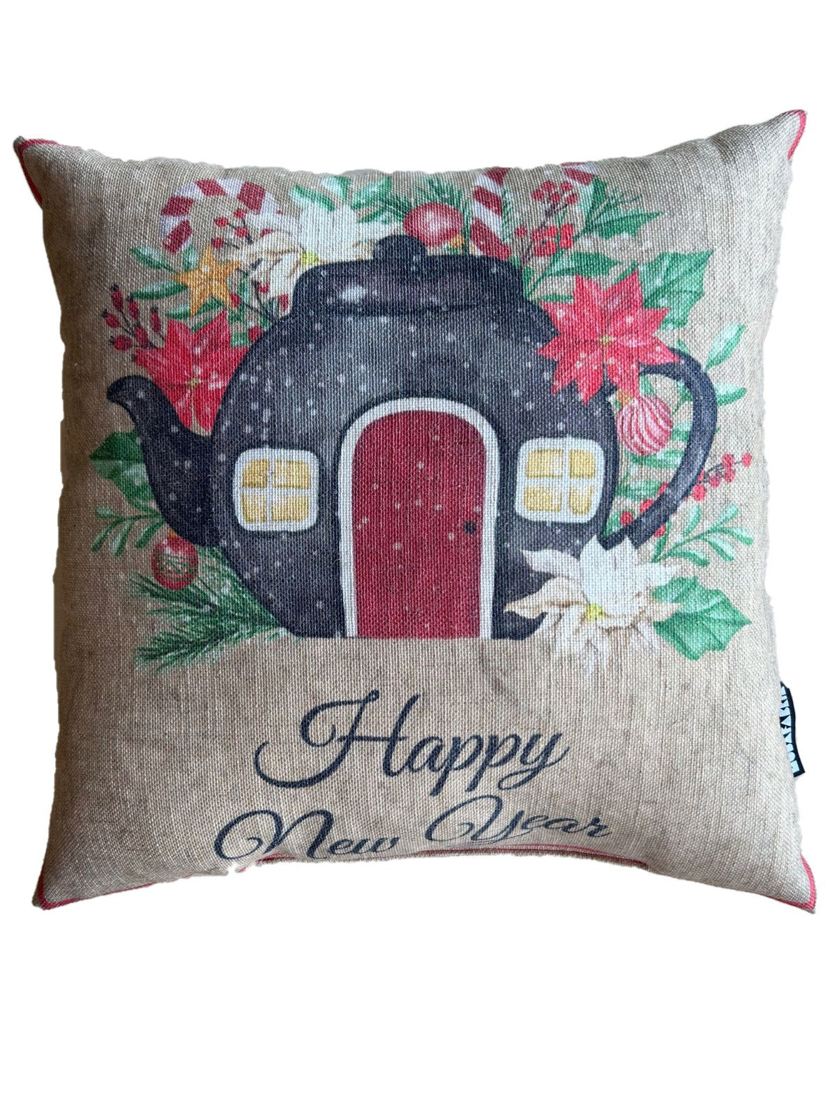 New Year Themed Pillow Cover, Holiday, Decorating, Square, 16" x 16" - Wear Sierra