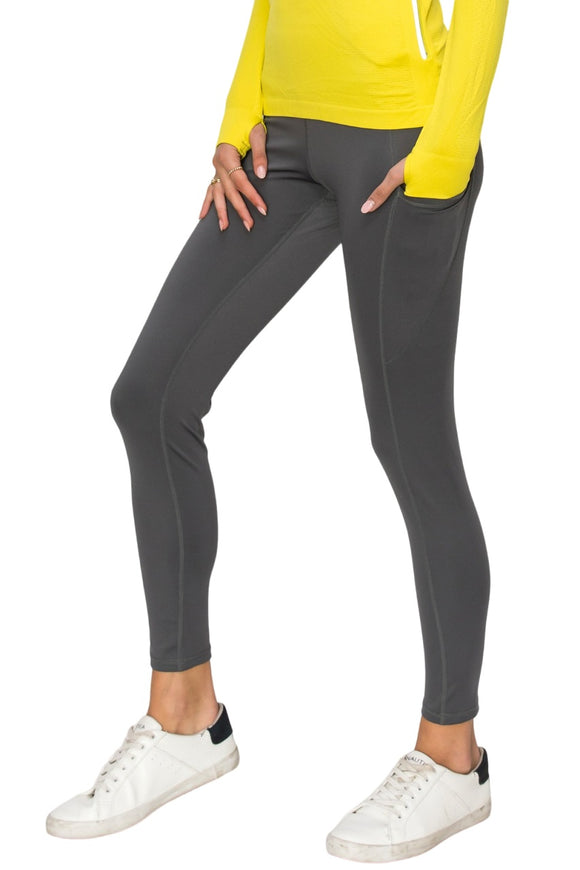 Women's High-Waist Leggings, Workout, Yoga, Running Pants with Pockets, Ankle-Length Activewear - Wear Sierra