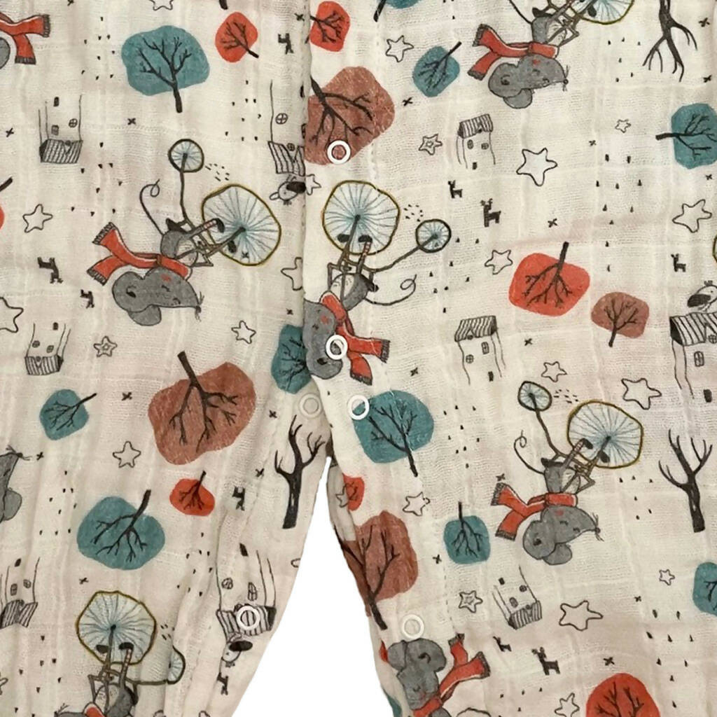 Newborn Romper, Toddler Romper, Newborn One-Piece Jumper, Toddler One-Piece Jumper, 100% Cotton Muslin, Beberotti Baby's Romper - Wear Sierra