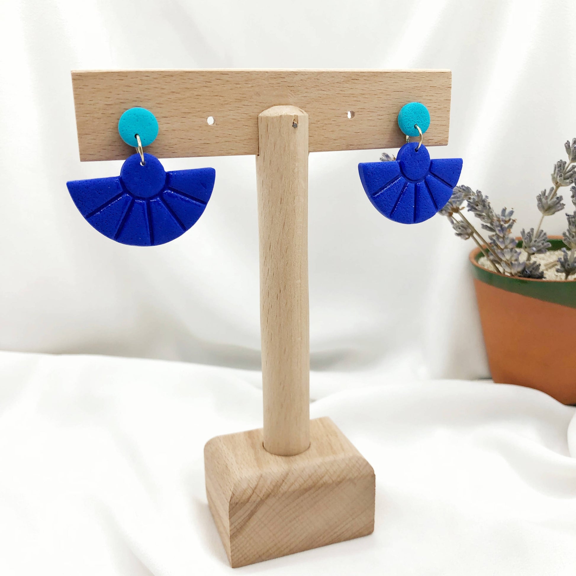 Sea Breeze Handmade Polymer Clay Earrings - Nickel Free Earrings - Wear Sierra