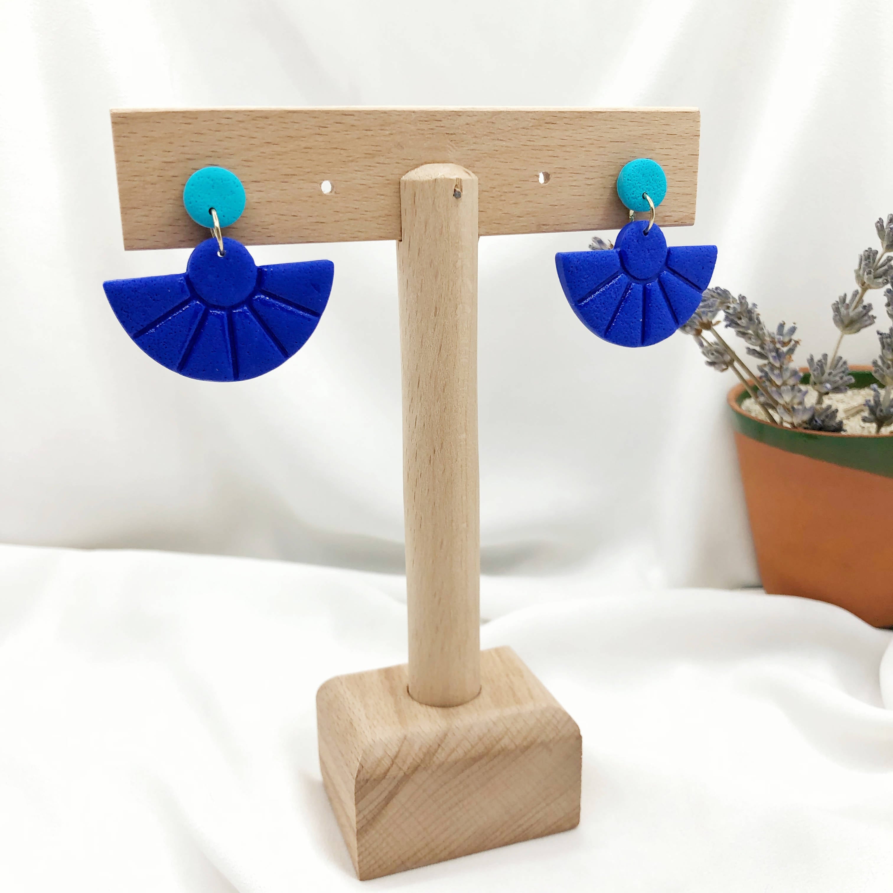 Sea Breeze Handmade Polymer Clay Earrings - Nickel Free Earrings - Wear Sierra