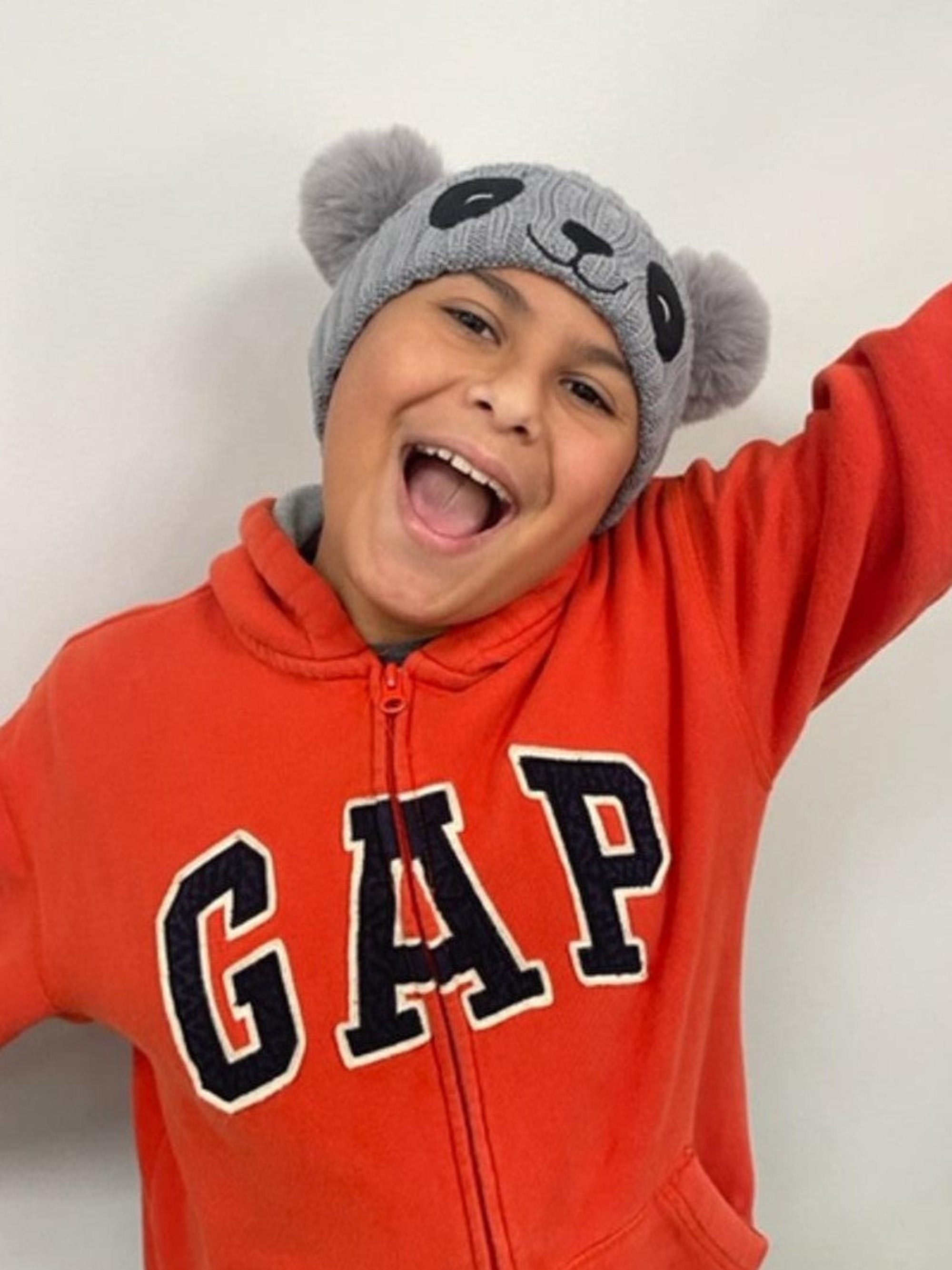 Unisex Cute Panda Cartoon Pattern Knit Winter Beanie For Kids (3-10 Years) - Wear Sierra