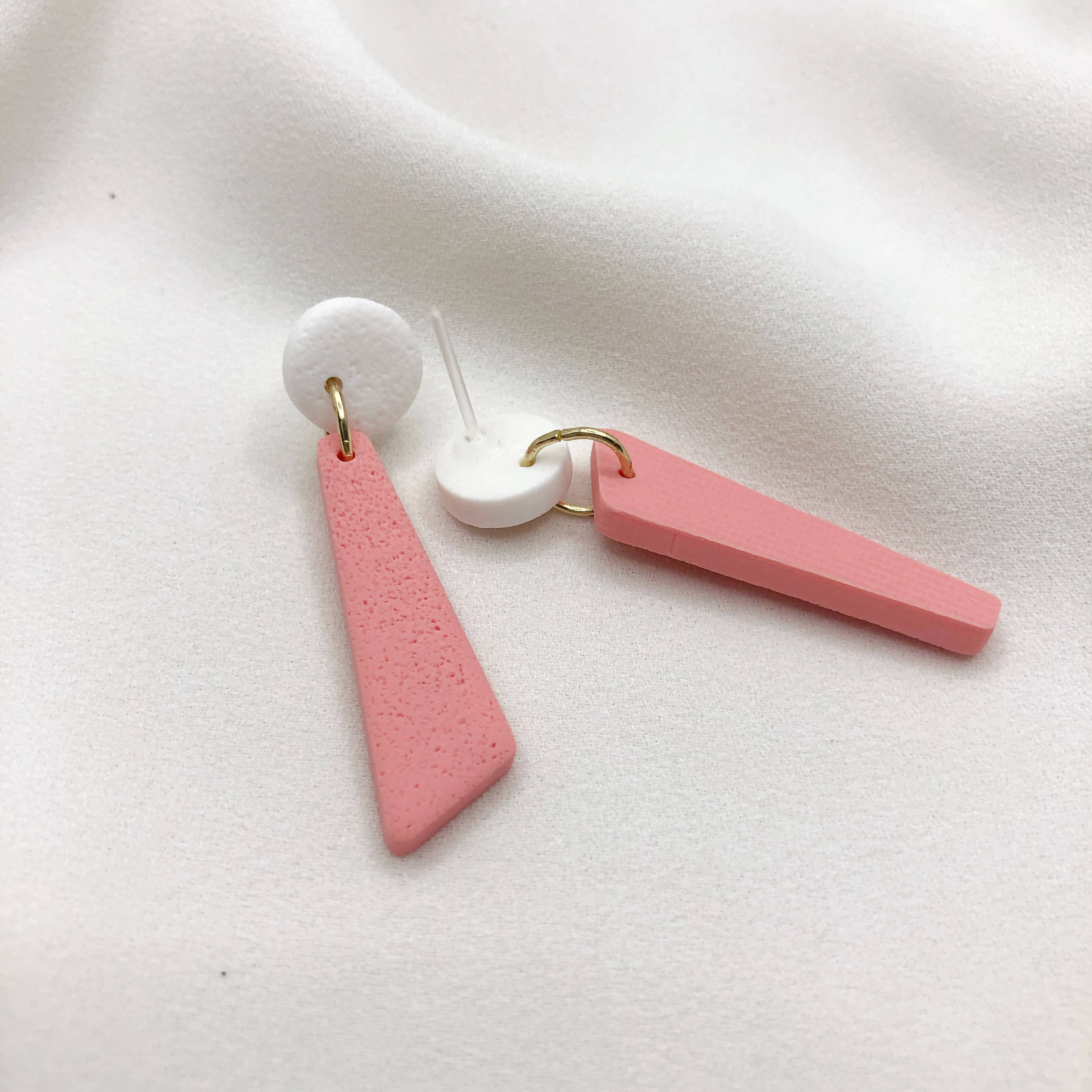 Stylish Asymmetrical Earrings - Anti Allergic Earbacks - Gift for Sister - Wear Sierra