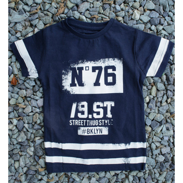 N76 -19St BKLYN - Children's Cotton T-Shirts, Stylish Babies' Tees, Little Girls' Clothing - Wear Sierra