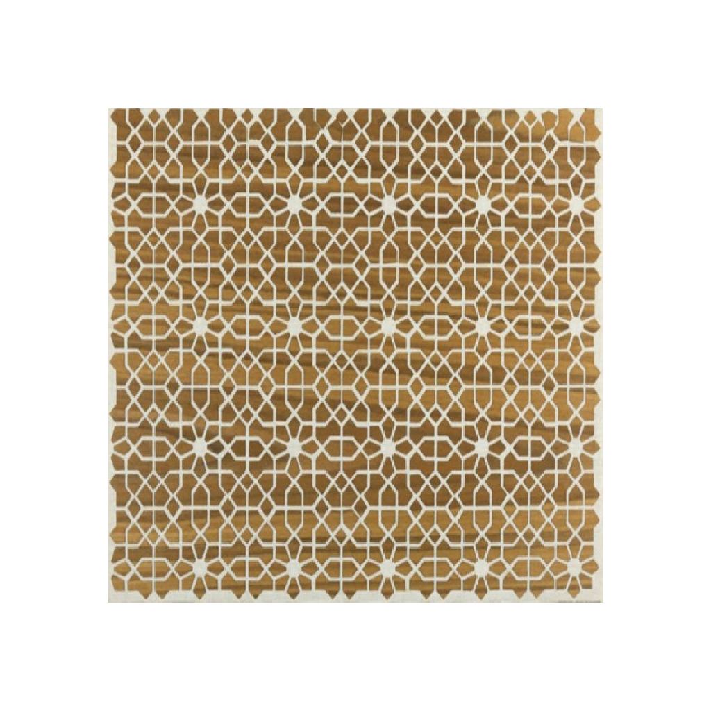 Arabesque Placemat Set, Neutral Place Setting, Unique 2D Wood Design - 2 piece Set - Wear Sierra