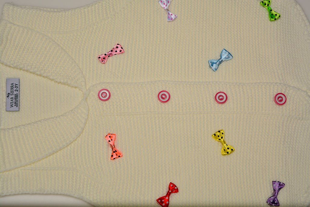 Wear Sierra Vest Bows Sweaters For Toddlers And Girls - Wear Sierra