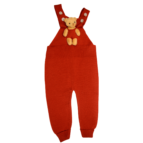 Wear Sierra Overall Bear Pattern Unisex Pants For Babies And Kids, Cute Design Outfit For Babies - Wear Sierra