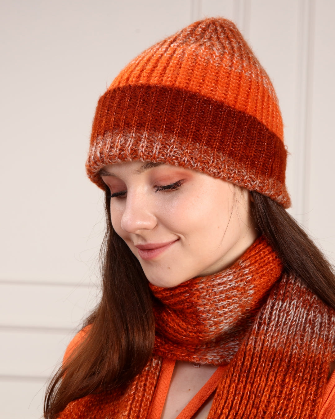 Knitted Beanie and Scarf Set - Girl's Cozy Hat Scarf - Trending Fashion Outfit for Winter - Wear Sierra