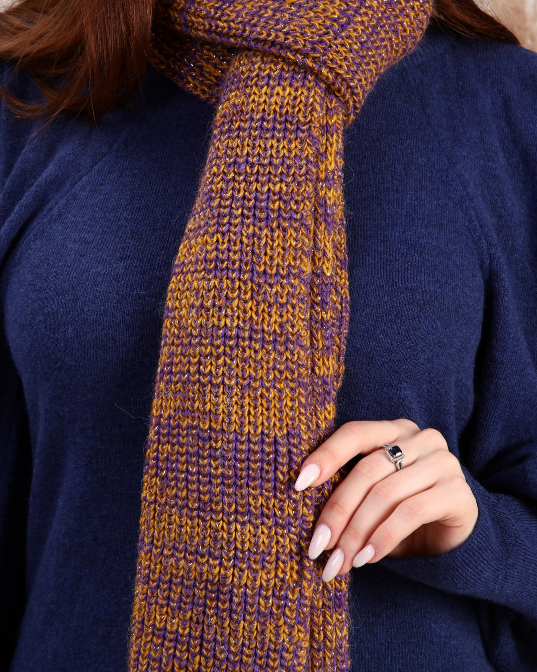 Knitted Beanie and Scarf Set - Girl's Cozy Hat Scarf - Trending Fashion Outfit for Winter - Wear Sierra