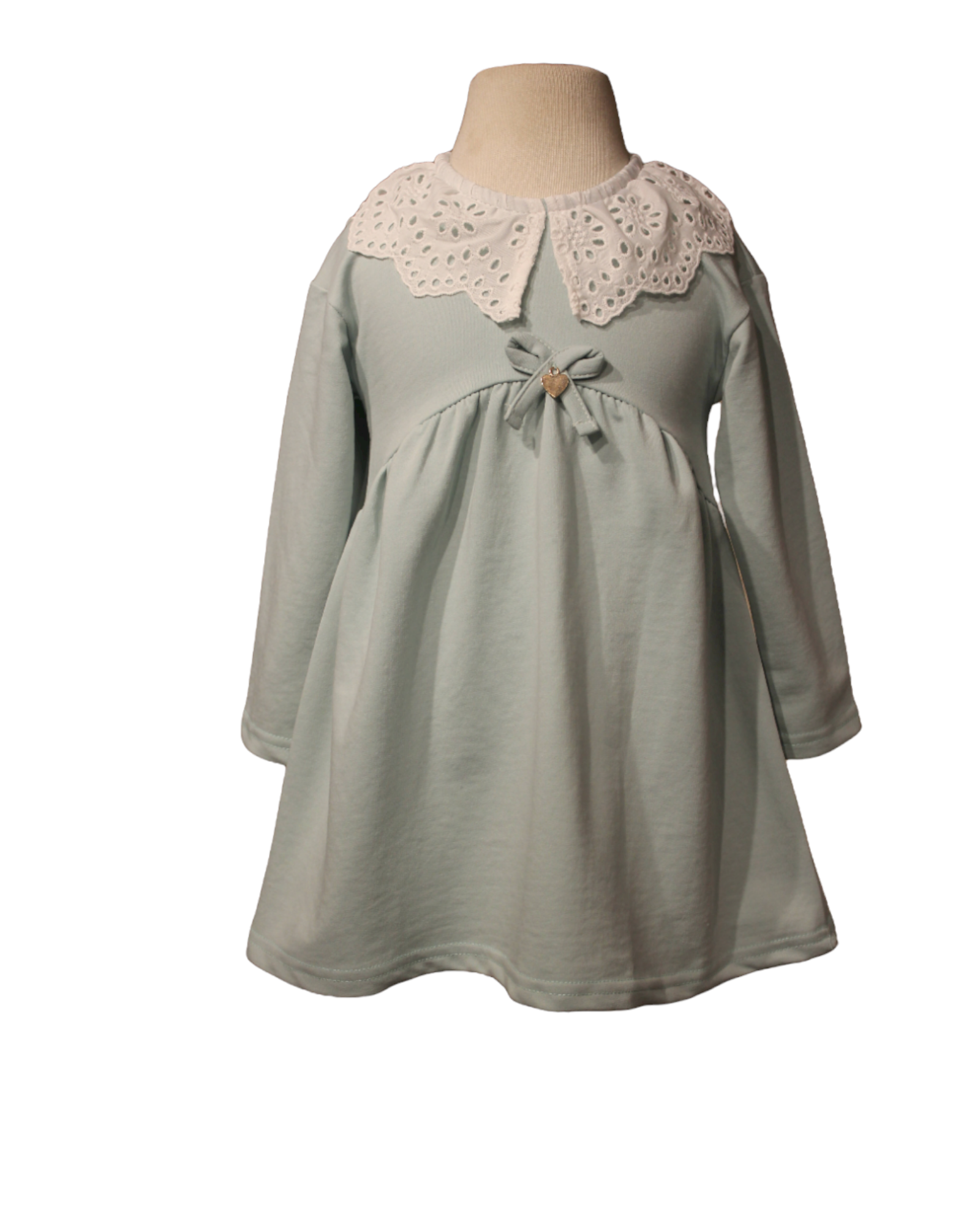 Eyelet Lace Collar Girl's Dress - Wear Sierra