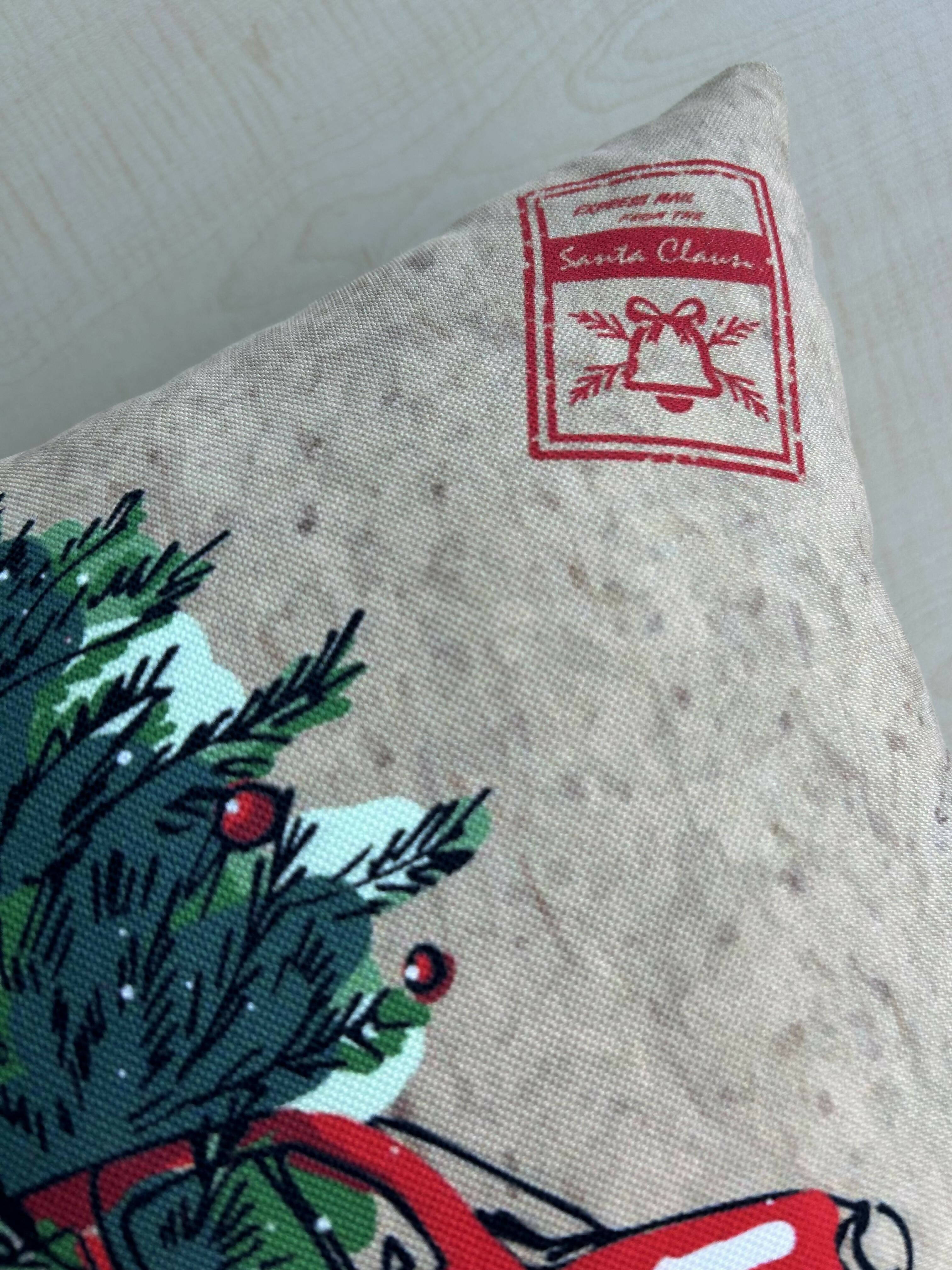 Christmas Car Pattern Pillow Cover, Holiday Pillow Cover - Wear Sierra
