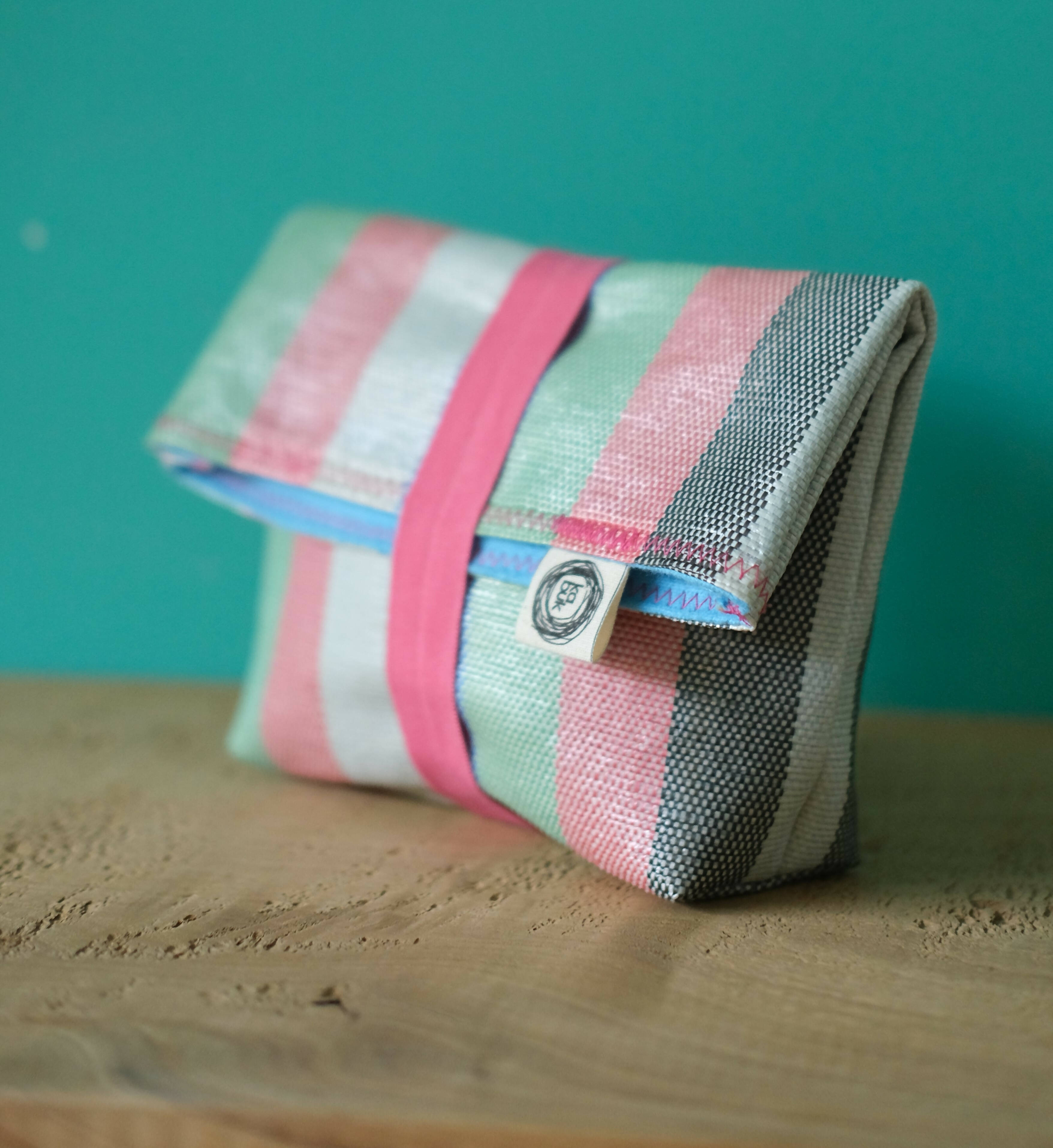 Small Make Up Bag, Ecofriendly Colorful Money and ID Wallet, Planet Earth Friendly Handmade Small Reusable Bag - Wear Sierra