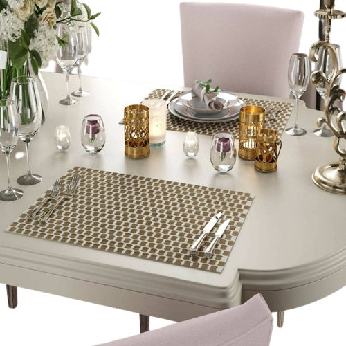Bowtie Placemat Set, Neutral Place Setting, Unique 2D Wood Design - 2 piece Set - Wear Sierra