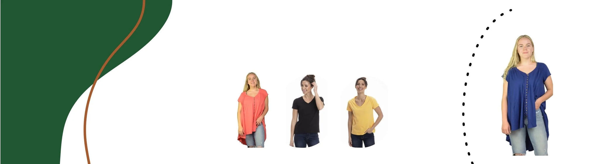 Unique Designs V Neck T-Shirts For Women