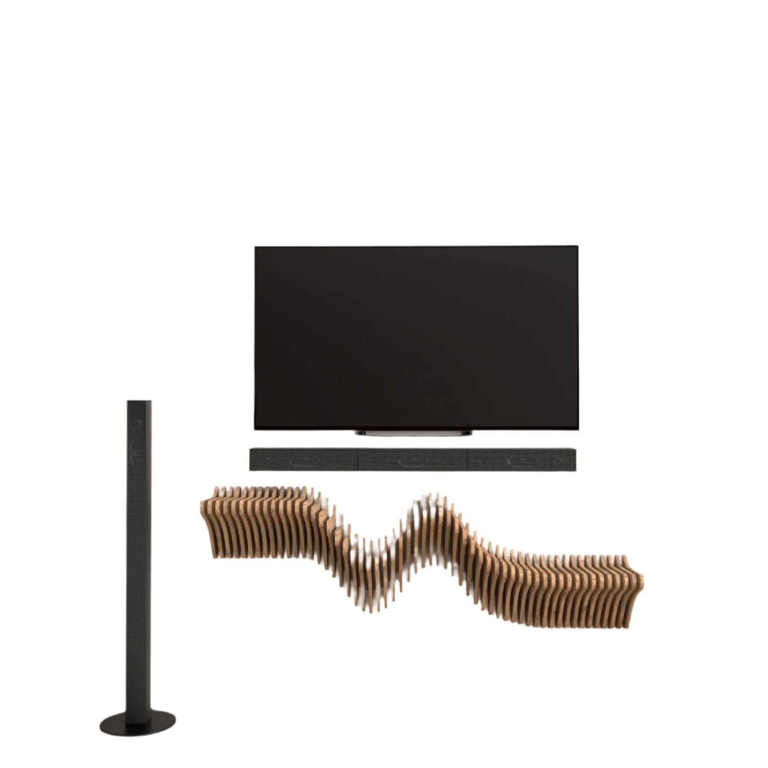 Home Decor Floating Wall Shelf Unit Room Shelf - Geometric Shelf for Home or Office 40" Shelf