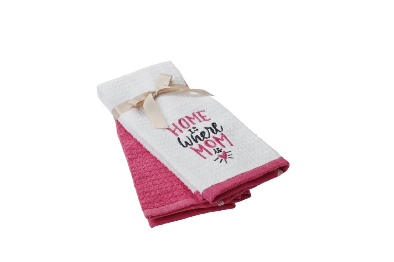 100% Cotton Kitchen Towel Set of 2 – Soft, Absorbent Dish Towels for Cooking, Drying & Cleaning – Durable Everyday Kitchen Towels - Home Is Where Mom Is - Wear Sierra